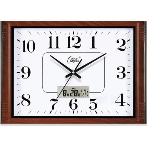 Digital Silent Wall Clock Modern Design Simple Smart Minimalist Wall Clock Square Quartz Bedroom Duvar Saati Home Decor WF50WC