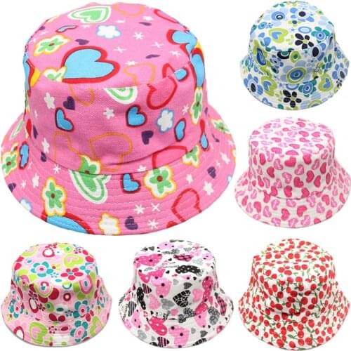 2-6 Years Old Baby hat sunbonnet sun hats Fisherman caps floral print touca baby children infant bebes kids spring summer fall