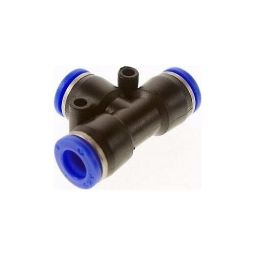 Fit Tube O/D 14mm Pneumatic Tee 3 Way Push In Connector Union Quick Release Air Fitting Plumbing