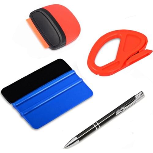 FOSHIO Car Vinyl Wrap Squeegee Tools Set Film Sticker Install Tool Air Bubble Remove Pen Razor Scraper Car Styling Accessories