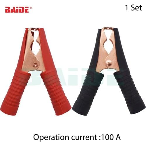 Hot Car Alligator Clips Battery Clamps Crocodile Clip 100A Red+Black 250set/lot
