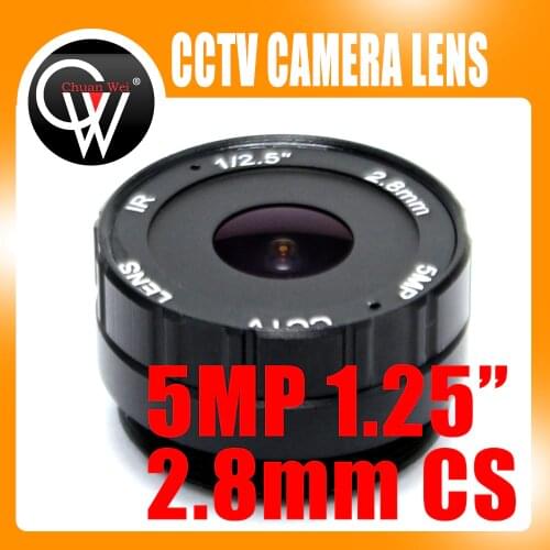 HD 5MP 2.8mm CS Mount Lens f1.2 1/3 IR Cctv Lens for Day/night CCD Security CCTV AHD IP Camera