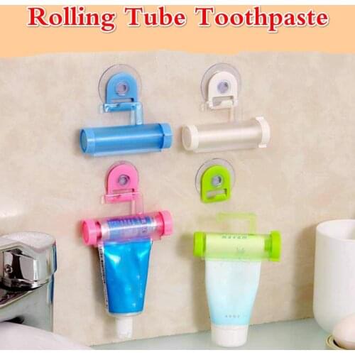 Rolling Toothpaste Device Tube Dispenser Holder Multifunctional Plastic Facial Cleanser Squeezer Press Home Bathroom Products