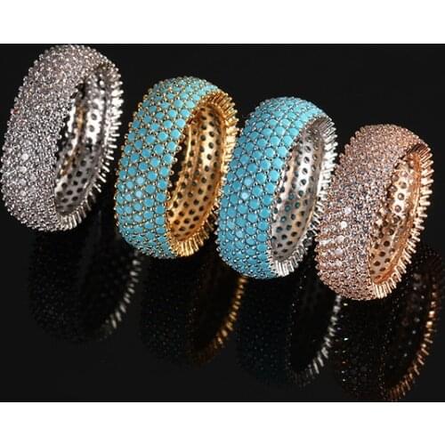 Europe and America Fashion Hiphop Rings Jewelry Women Micro Pave Cubic Zirconia Hip Hop Ring кольца для женщин anel masculino