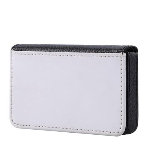Blank PU Sublimation leather Business card box 10 pieces / lot