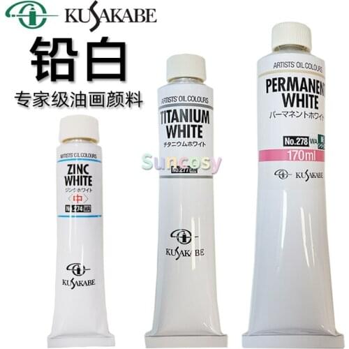 Kusakabe Artists' Oil Colour Paint, White Series, 50ml 110ml, Suitable Coloring Power of Color Mixing, Art Supplies