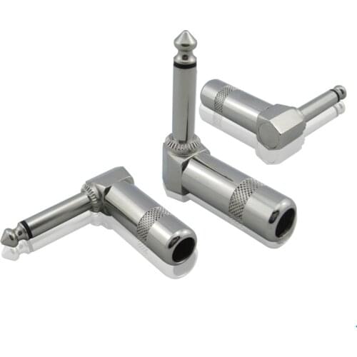 Metal 90 degree bend 6.35 the plug Two core 6.3 Angle plug microphone microphone