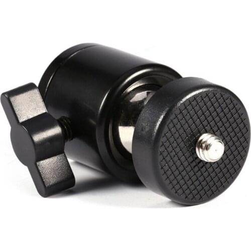 Mini Ball Head Tripod Ball Adapter Mount 1/4" Cold Shoe 360 Degree Release Plate For Canon Nikon Sony DSLR DV Camera Camcorder