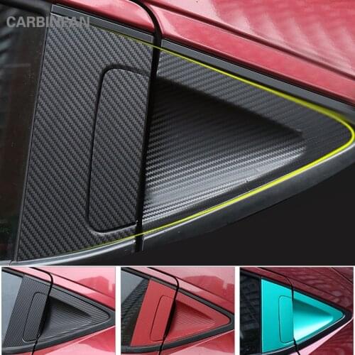 Carbon fiber Rear door handle bowl Sticker For Honda HR-V HRV Vezel 2015 2016 2017 Car Stickers Door handle Styling C392