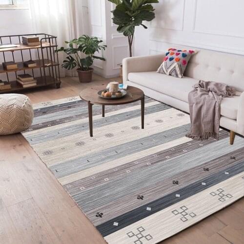 Nordic living room geometric non-slip carpet household indoor leaf feather carpet 120x160 soft and comfortable floor mat large c