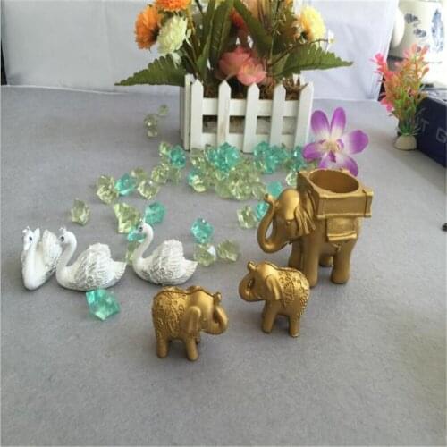 Newest Lucky Golden Elephant Place Holders Card Wedding Table Decoration Party Supplies Favors Gifts for Bridal Shower 40Pcs/Lot