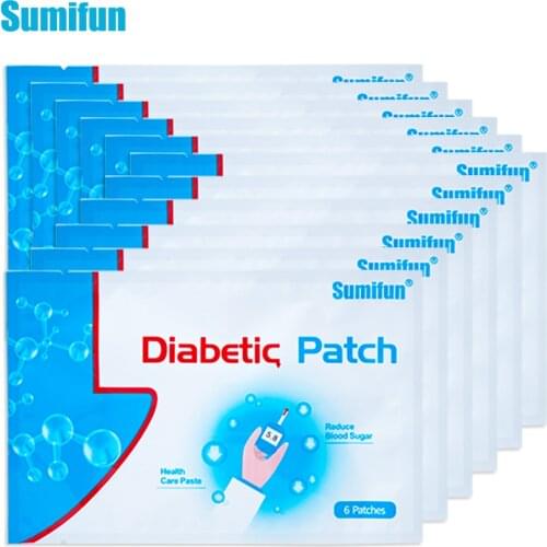 Sumifun 36pcs Diabetic Patch Burning Fat Natural Herbal Cure Lower Blood Glucose Treatment Blood Balance Medical Diabetes Patch