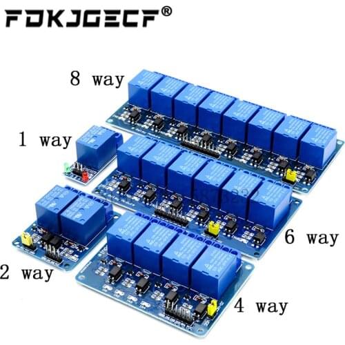5v 12v 1 2 4 6 8 channel relay module with optocoupler Relay Output 1 2 4 6 8 way relay module for arduino