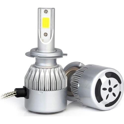 Plug&paly 4000LM COB H7 H4 H11 HB3 HB4 H1 9005 9006 LED Lamp car 6000K white auto vehicle headlight bulb fog lights 12V