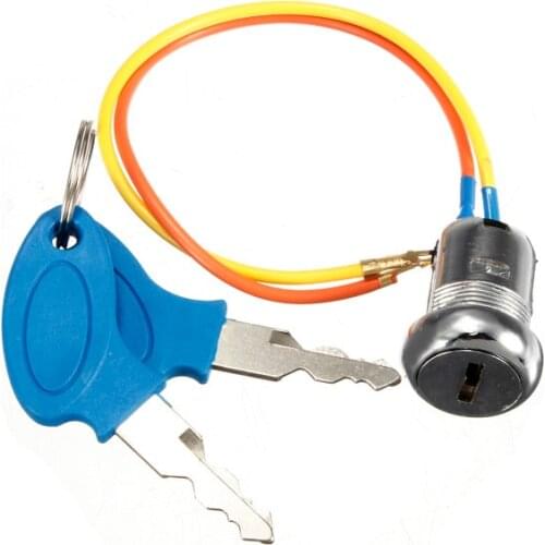 Universal Ignition Key Switch Locks 2 Keys 2 Wires For Kart Scooters Electric Bike Mini ATV