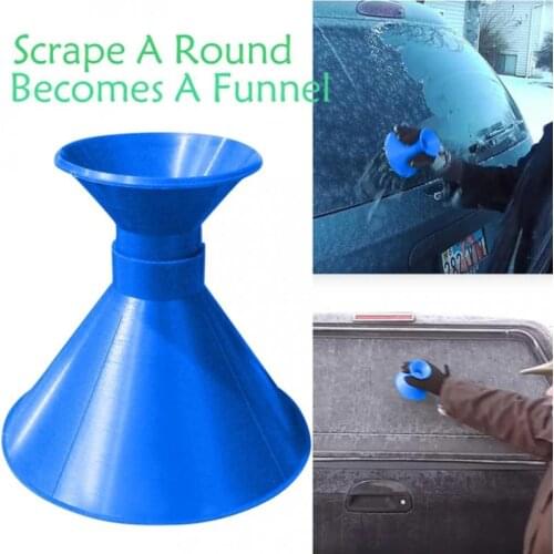 Car Windshield Magic Snow Remover Ice Scraper Tool Cone Shaped Outdoor Funnel Shovel Window Deicing Scrapers Cone Winter