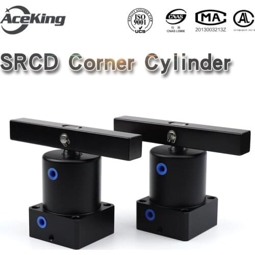 Rotation clamping lower cylinder 90 degree double pressure plate srcd-r-l25/32/40/50/63-90/45/180 rotation Angle