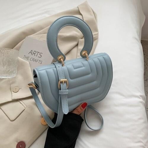 High Quality Saddle Bag 2021 New Trend Fashion Lady Luxury Casual Handbag Western Style Single Shoulder Messenger Female Bag