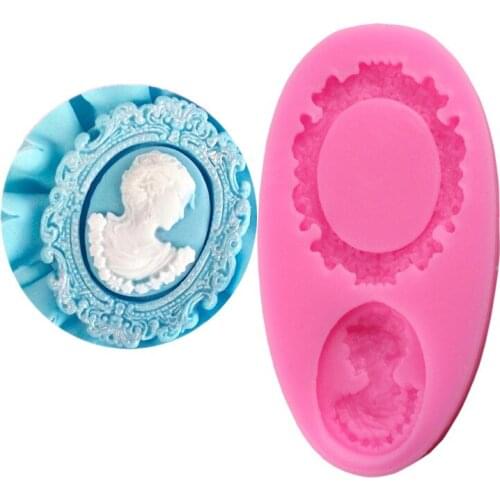 Mirror Fondant Cake Decorating Tools Frame Chocolate Mold Silicone Baking Molds Clay Candy Moulds Kitchen Accessories