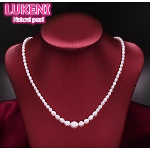 Genuine Tower design 5-10mm 100% natural freshwater pearl necklace Fashion Pearl choker necklace For women Free shipping