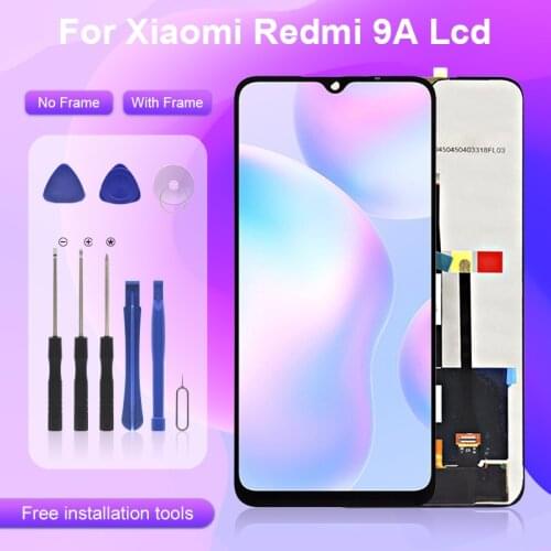 Catteny For Xiaomi Redmi 9A LCD With Frame For Redmi 9C Display Touch Panel Glass Screen Digitizer Assembly