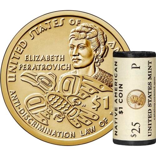 U.S. $ 1 to Commemorate the 75th Anniversary of the Anti-discrimination Law 2020 P Version100% Real Unc Genuine Original Coins