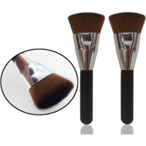 1pc Professional Flat Contour Cosmetic Brush Liquid Foundation Powder Big Face Blend Makeup Brushes for Women Girls Beauty Tools