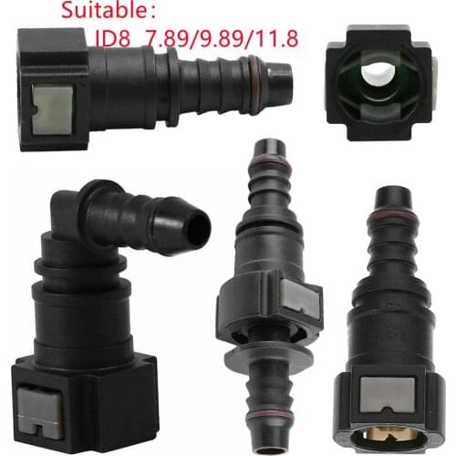 1pc Hose Coupler Nylon Fuel Line Rubber 7.89/9.89/11.8 Auto Car Quick Release Connect Connector Car Carburetor Part