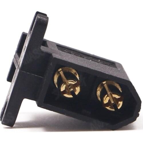 10 pcs/lot AMASS Brack XT60-C Connector Side Horizontal Plug Compatible With XT60 Series Female Head Connectors
