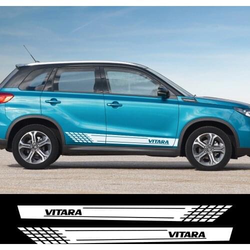2pcs Car Both Side Door For Suzuki Vitara Stickers Auto Stripe Vinyl Film Decals Automobiles Decoration Tuning Car Accessories