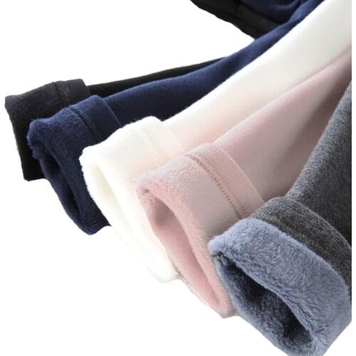 2020 New Grils Winter Pants Children Thick Warm Trousers Girls Leggings Elastic Waist Cotton Girl Suitable for 3 to 10 years