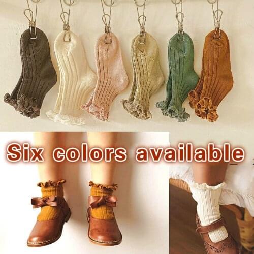 2021 New Baby Socks Solid Color Cotton Socks Cute Medium Tube Summer Socks for Girls S/M/L