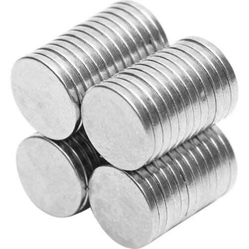 50Pcs Multifunctional DIY 8x1mm N40 Round Disk Strong Rare Earth NdFeB Magnets For Acoustic field Electronics Electrical Field