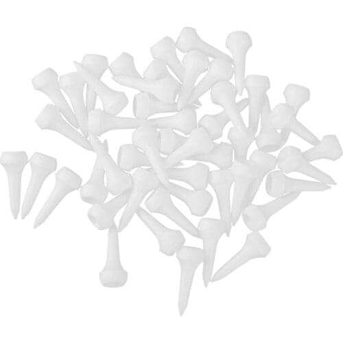 50pcs Professional White Plastic Golf Tee Tees 35mm (1 3/8 Inch) Bulk Lot