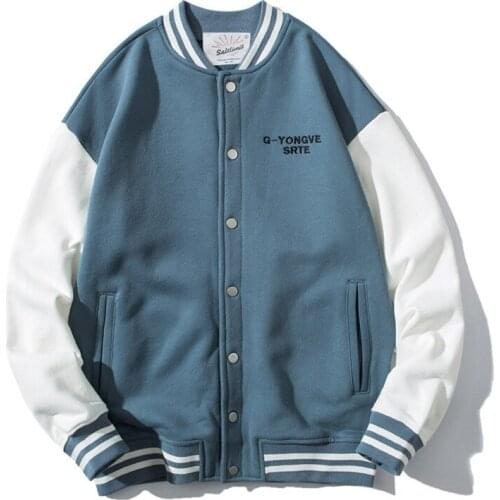 Hip Hop Baseball Jacket Men Women Embroidery Jacket Letter Streetwear Jacket Fashion Vintage Windbreaker Couples Spring Autumn