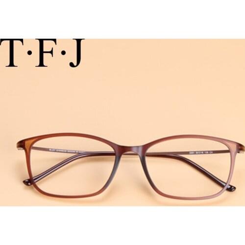 Hipster Big Eyeglasses Frames Men Women Computer Glasses Myopia Prescription Square Frame Ultra-light Tungsten Steel Clear Lens
