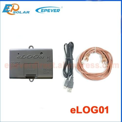 ELOG01 Real-time working data record function matched with solar controller of RS485 interface