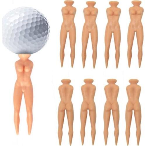 Faddish Individual Golf Tees Multifunction Nude Lady Divot Tools Tee Golf Stand gift