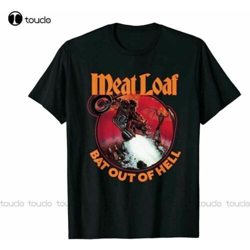 New Motorcycle Meat Loaf Bat Out Of Hell T-Shirt Black S-5Xl White T Shirts For Men mens short sleeve shirts Unisex