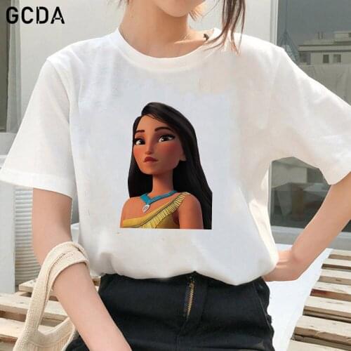 Pocahontas 3D Printing Harajuku Summer Tshirts Women Casual Round Neck Girls Harajuku Princess Top Tee Shirt