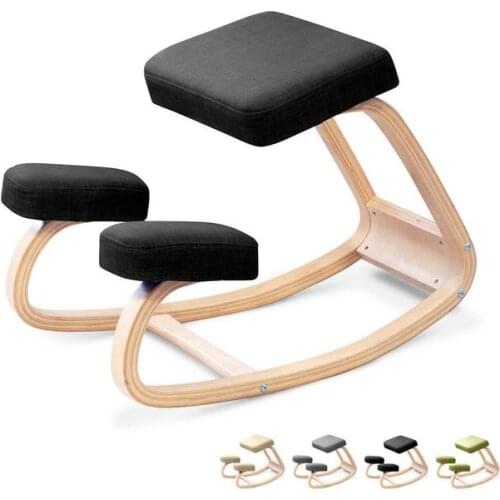 Correction kneeling chair rocking chair children learning chair computer chair office chair home solid wood simple nordic style