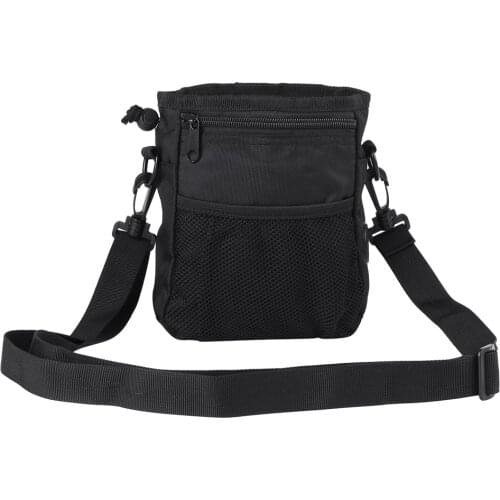 Pet Treat Bag Dog Obedience Training Waist Pouch Food Snack Small Items Storage Bags Black