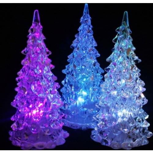 Fashion Color Changing Christmas Tree Decoration Waterproof Night Light Lamp Xmas Gift Lamp Home Decoration Night Light