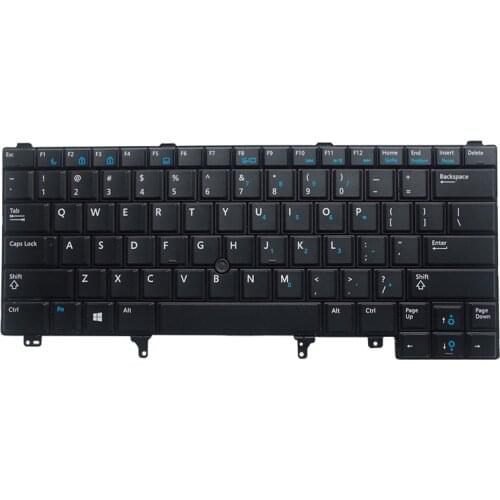 New English laptop keyboard For DELL E6420 E5420 E5430 E6220 E6320 E6330 E6420 E6430 US With pointing stick No backlight