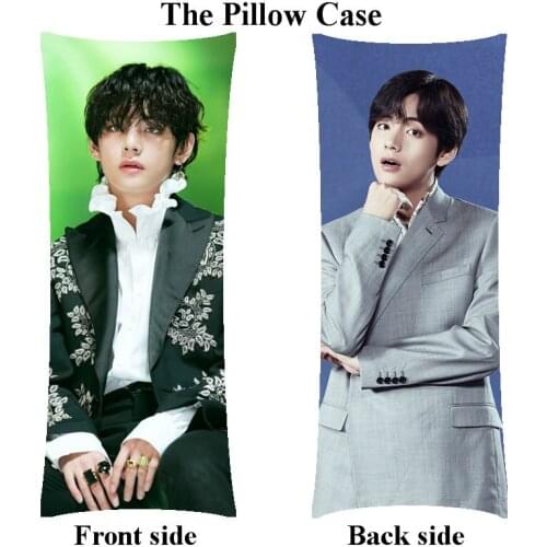 New Home Kim Tae Hyung body pillowcase girl long pillow cover Custom made