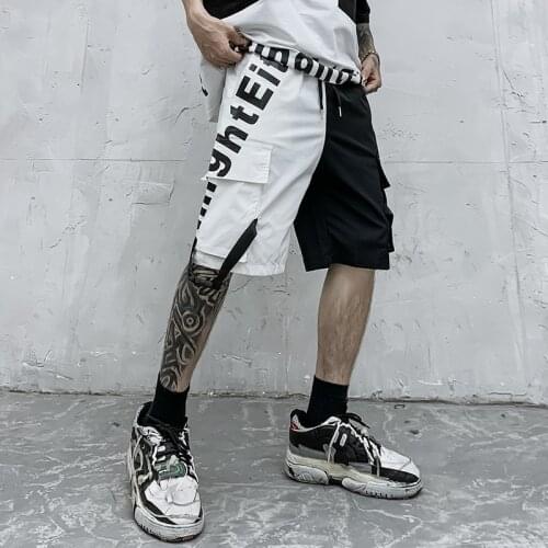 April MOMO New Summer Mens Trend Thin Section Five-Point Pants Shorts Sports Straight Mid-Waist Student Casual Pants
