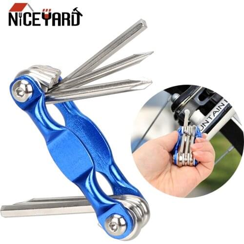 NICEYARD Hand Tools Spanner Bike Repair Tool Anti Tamper Phillips Screwdriver Hexagonal Wrench 6Pcs/set Slotted Screwdriver