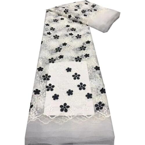 SJ Lace 3D Lace African Lace Fabric 5Yards French Lace Fabric 2021 High Quality Lace Nigerian Lace Fabrics For Wedding xb3-81