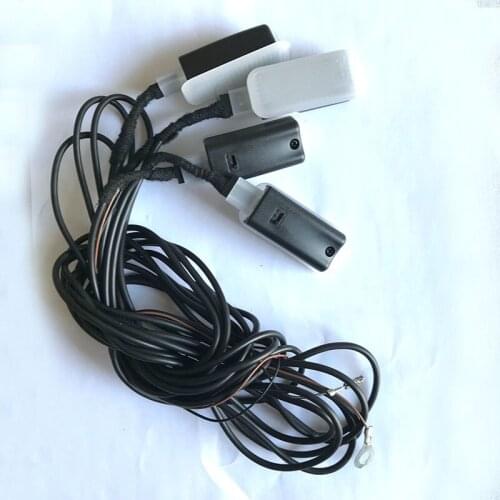 Three switchable color LED lights pedal footlight harness For golf MK6 7 Passat B6 B7 B8 CC Q3 Q5 A3 A4 A6