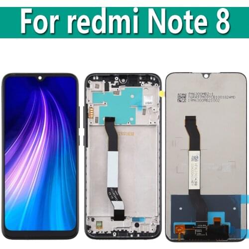 Original 6.3" For Xiaomi Redmi Note 8 M1908C3JH M1908C3JG M1908C3JI LCD Display With Frame Touch Screen Digitizer Assemby
